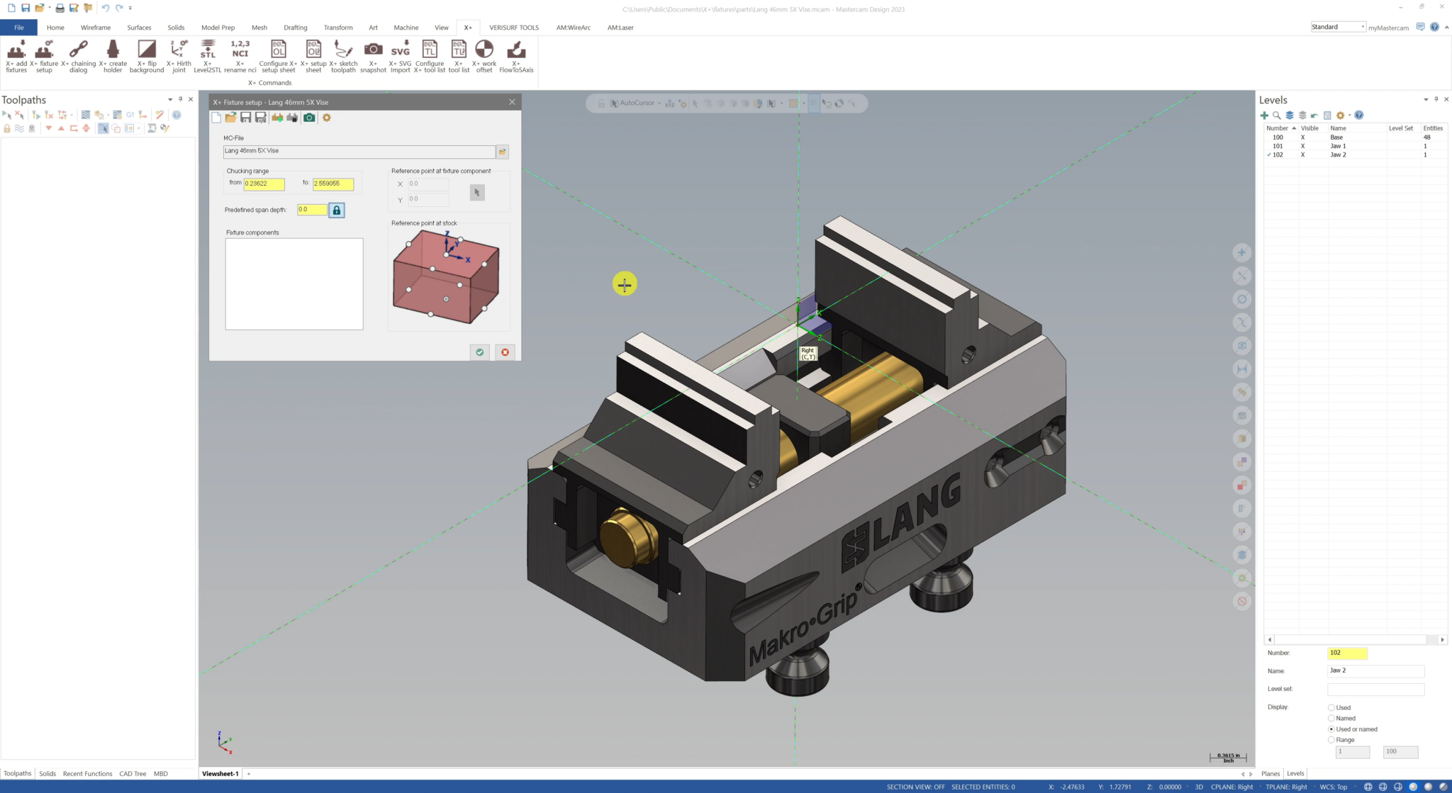 How to Set up Mastercam X+ Five Axis Vise QTE Manufacturing Solutions