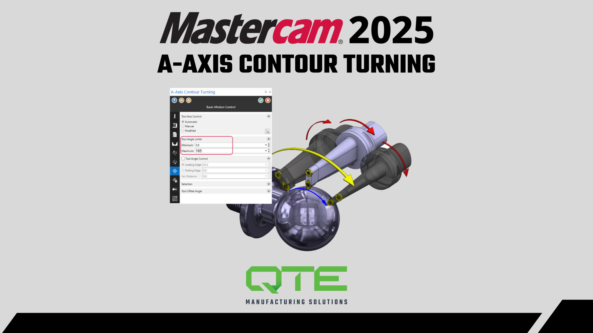 A-axis Contour Turning: What's New In Mastercam 2025 | QTE ...